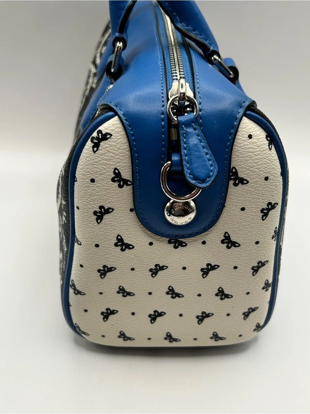 Coach Mini Bennett Butterly Bandana Print Satchel